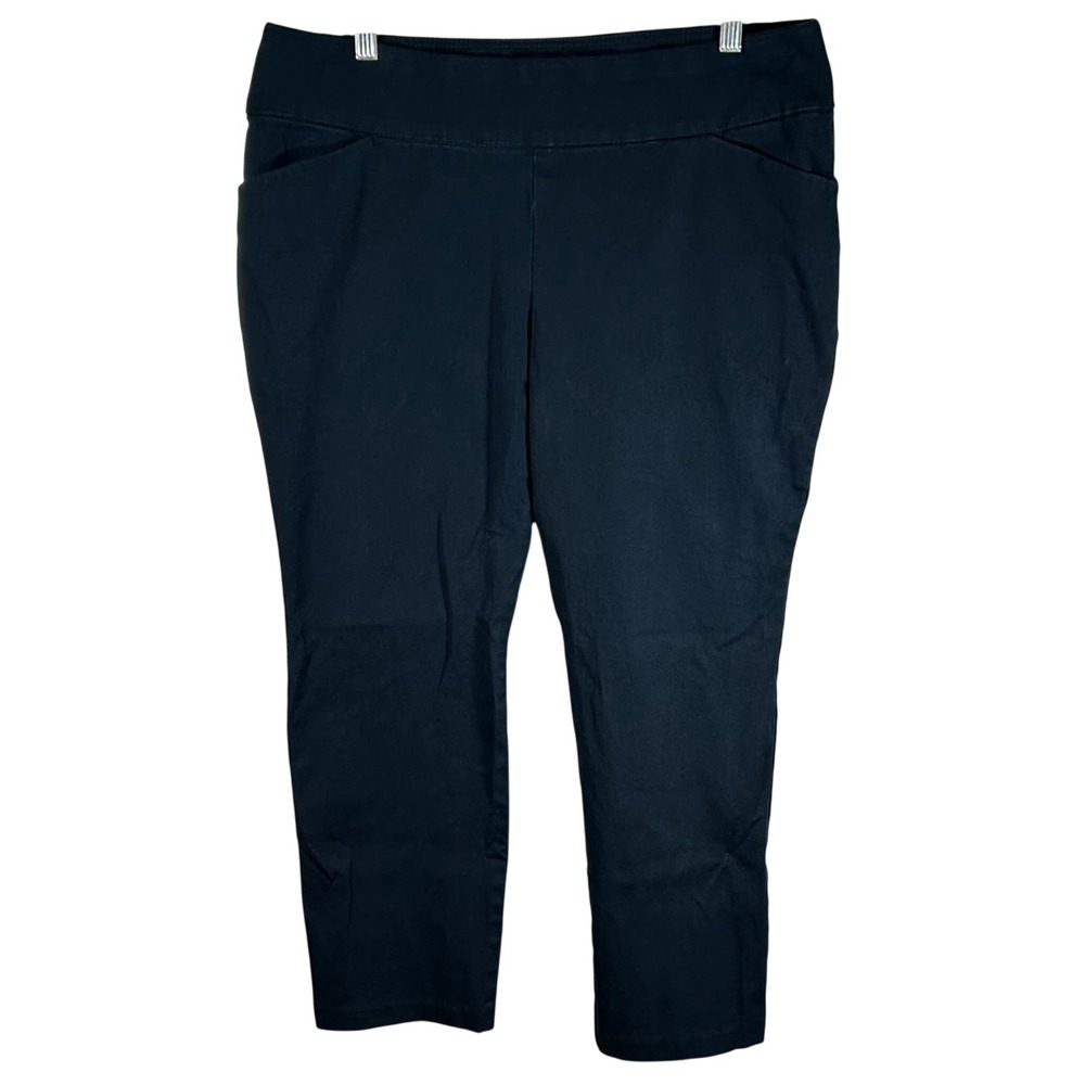 Lee Sculpting Slim Fit Slim Leg‎ Mid Rise Blue Pants Womens 16 Short